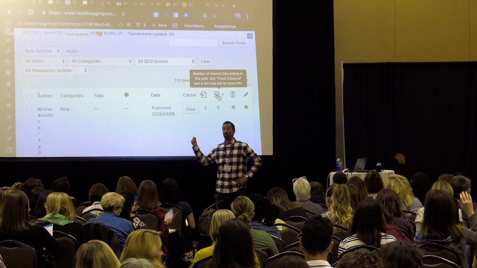 Ty Kilgore teaching a hands-on SEO session
