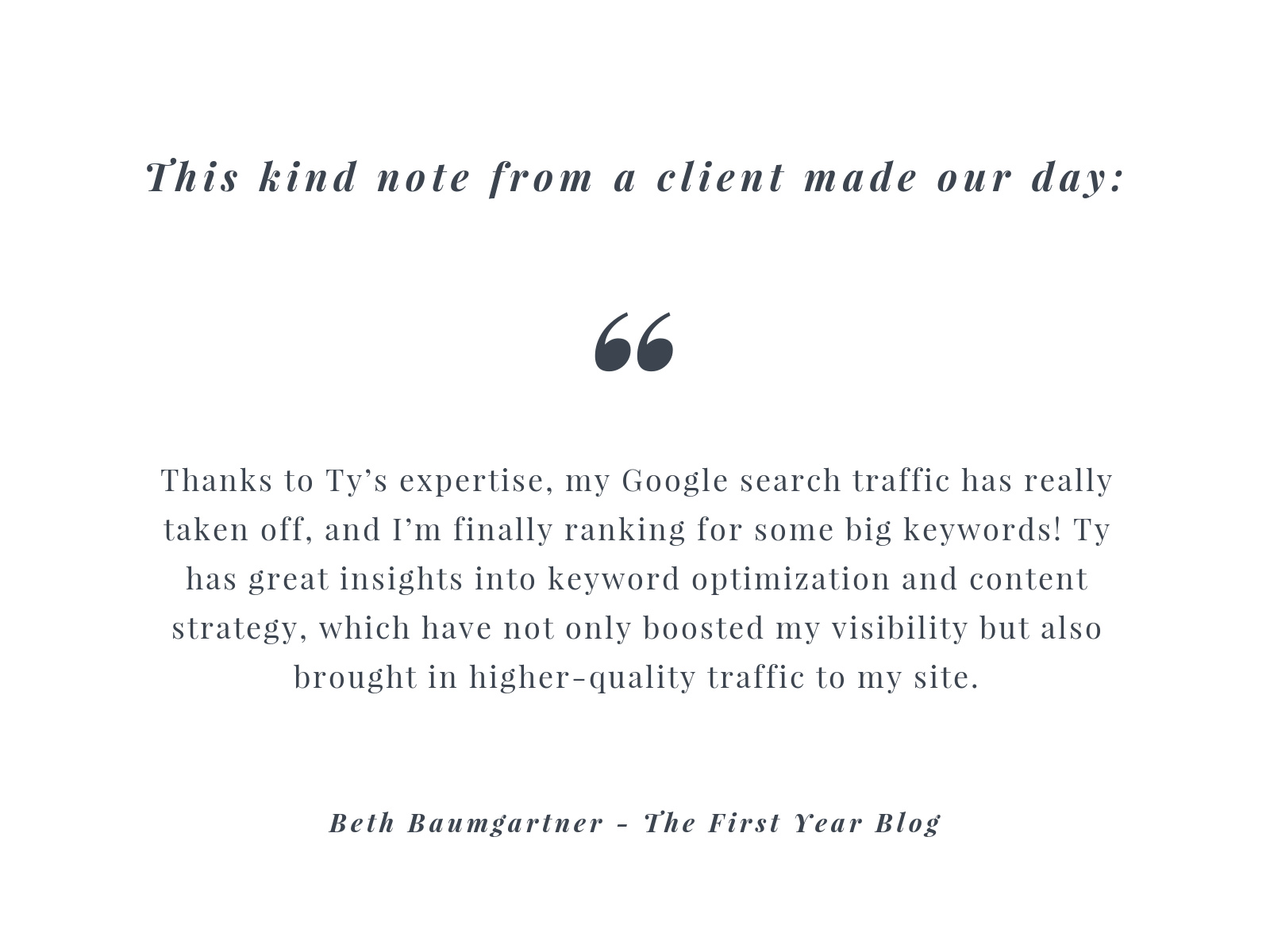 Beth - EDM Client Testimonial